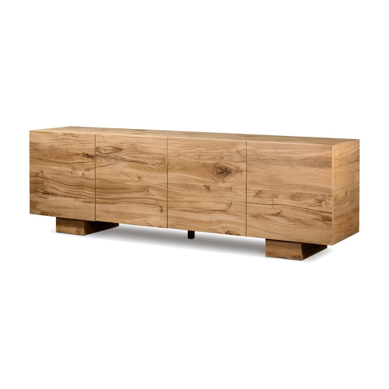 Mariana Sideboard Natural Reclaimed French Oak Angled View 242205-001