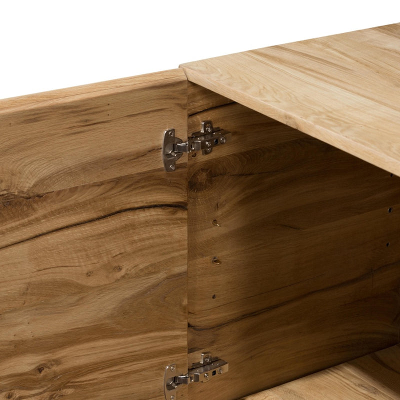 Mariana Sideboard Natural Reclaimed French Oak Interior Shelving 242205-001