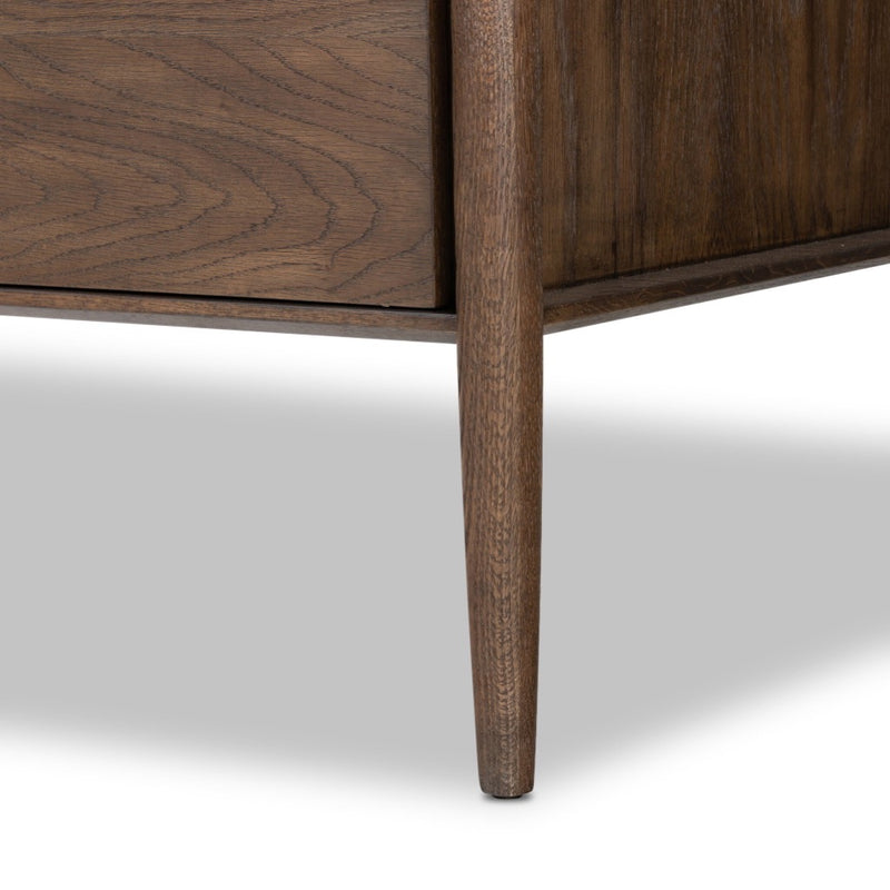 Markia Executive Desk Aged Oak Veneer Legs 236894-001