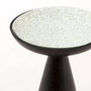 Four Hands Marlow Mod Pedestal Table Brushed Bronze Glass Top