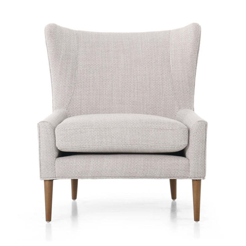 Four Hands Marlow Wing Chair Gibson Wheat Front Facing View