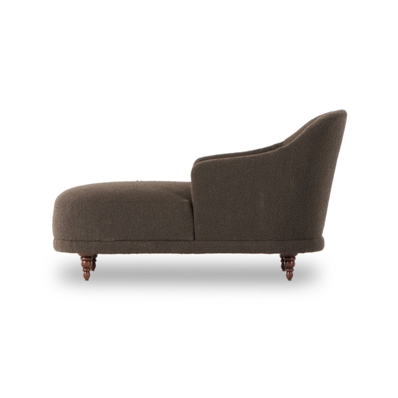Marnie Chaise Lounge Knoll Mink Side View Four Hands