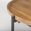 Mercana Marquisa Coffee Table leg and top edge view 