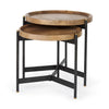 Mercana Marquisa Nesting Side Table angled nested view 