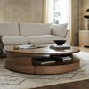 Matheus Coffee Table Natural Reclaimed French Oak Staged View 242135-001