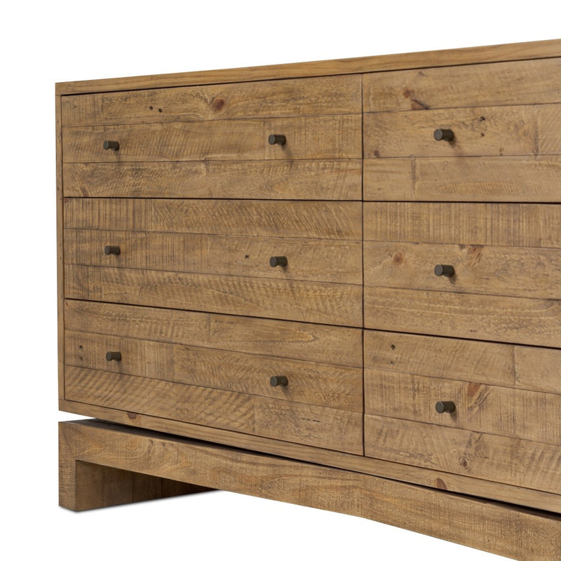 Four Hands Matthes 6 Drawer Dresser angled drawer view 