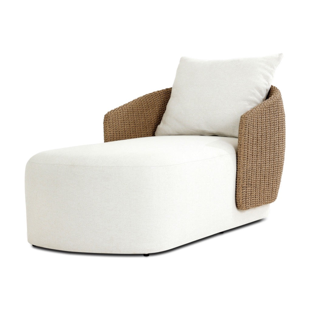 Four Hands Maven Outdoor Chaise angled view 