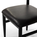 Four Hands Mavery Armless Dining Chair Sierra Espresso Faux Leather Seating