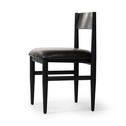 Mavery Armless Dining Chair Sierra Espresso Angled View 100046-003
