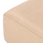 Four Hands Maximo Accent Stool Palermo Nude Top Grain Leather Corner