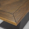 Mercana Maxton Wood Dining Table wood top corner view 