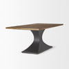 Mercana Maxton Wood Dining Table angled view 