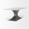 Mercana Maxton Dining Table angled side view 