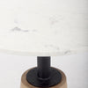 Mercana Maxwell Bistro Table marble top and iron and wood base 