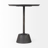 Mercana Maxwell Pedestal Side Table side view 