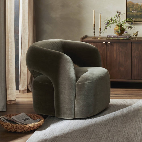 Mazie Swivel Chair 241852-001 staged view 