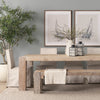 Mercana McArthur Accent Bench staged view with dining table