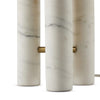 Medici Table Lamp 233066-004 three white marble pillars