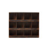 Mercantile Shop Store Cabinet Aged Brown Front Facing View 242088-001