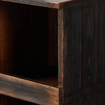 Four Hands Mercantile Shop Store Cabinet Aged Brown Interior Cubby Detail
