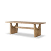 Merida Dining Table Bleached Alder Angled View 239066-001