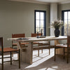 Merida Dining Table Bleached Alder Staged View Four Hands