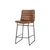 Meritt Counter Stool - Brown Leather