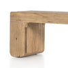 Four Hands Merrick Accent Bench leg view 