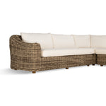 Four Hands Messina Outdoor 3-Piece Sectional left arm facing view