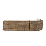 Messina Outdoor 3-Piece Sectional Venao Ivory back view