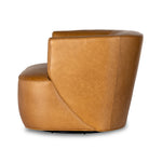 Four Hands Mila Swivel Chair Osorno Camel Side View