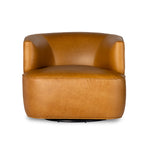 Mila Swivel Chair Osorno Camel Front Facing View 107195-015