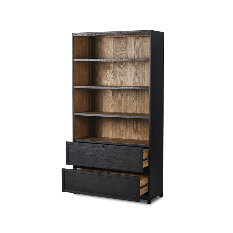 Millie Bookcase Drifted Matte Black