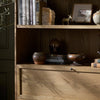 Four Hands Millie Bookcase staged interior shelf view 