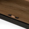 Millie Large Sideboard Matte Black Solid Oak Interior Four Hands