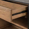 Four Hands Millie Large Sideboard Matte Black Interior Drawers