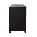 Millie Media Console Drifted Matte Black Side View 231950-001