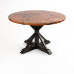 Miners Round Copper Dining Table