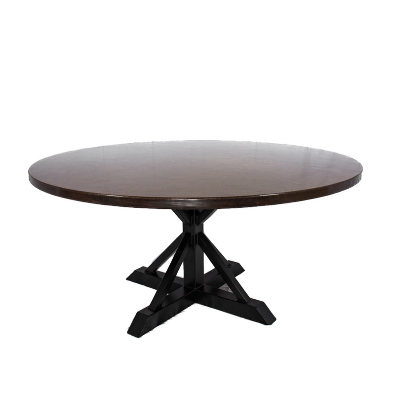 Miners Round Copper Dining Table
