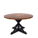 Miners Round Copper Dining Table