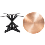 Miners Round Copper Dining Table