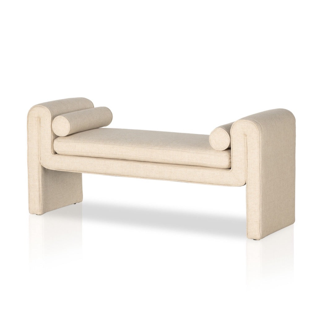 Four Hands Mitchell Accent Bench angled view 