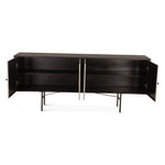 Moab 72" Sideboard FMB-SB72XB open door view 