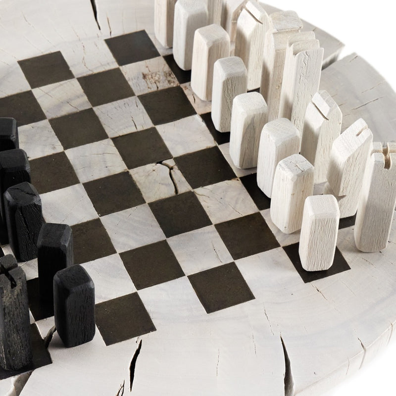 Modern Chess Set Ivory Game Tabletop Four Hands