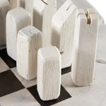 Four Hands Modern Chess Set Ivory Chess Pieces Wood