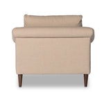Mollie Chaise Lounge Antwerp Taupe Back View Four Hands