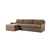 Four Hands Monette 2-Piece Sectional angled view left chaise 