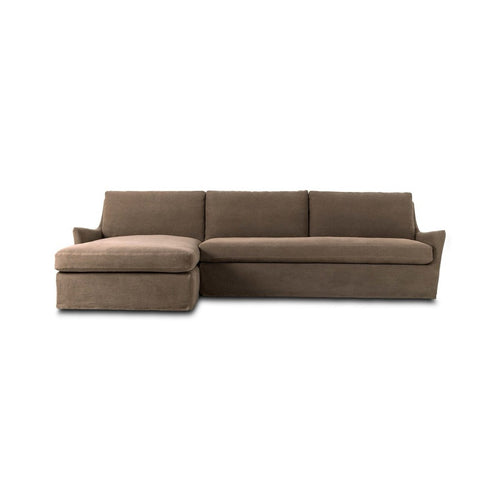 Four Hands Monette 2-Piece Sectional front view left chaise