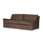 Monette Slipcover Sofa Brussels Coffee Angled View Four Hands