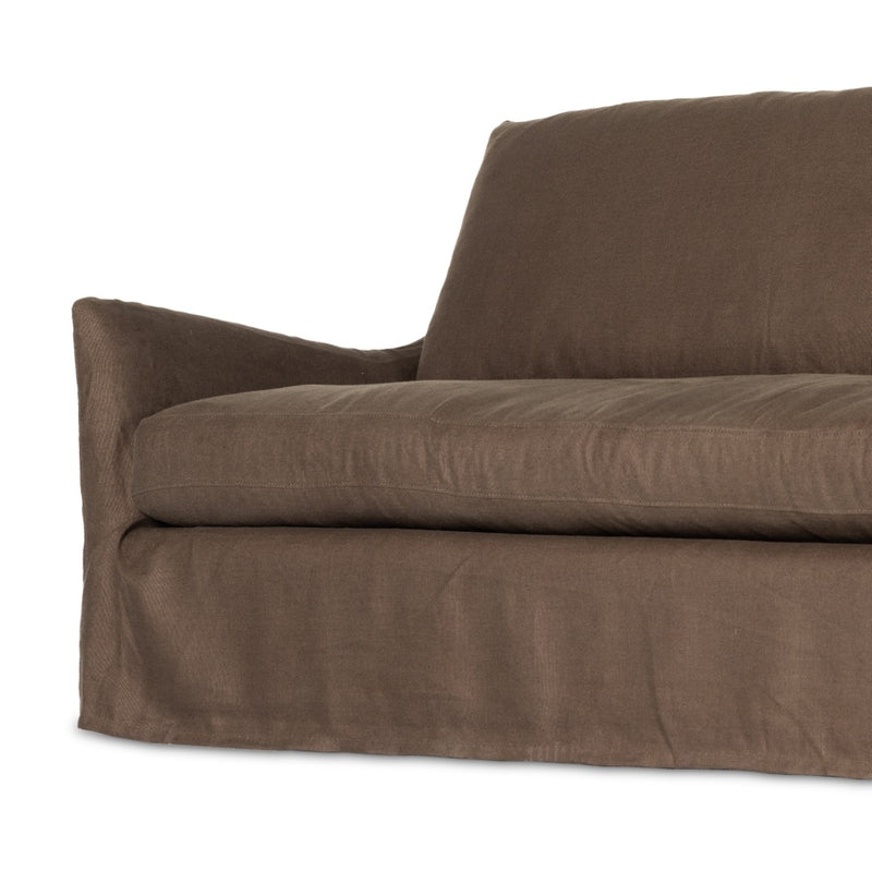 Four Hands Monette Slipcover Sofa Brussels Coffee Base